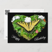 Birthday Tiger Swallowtail Butterfly Items Briefkaart (Voorkant / Achterkant)