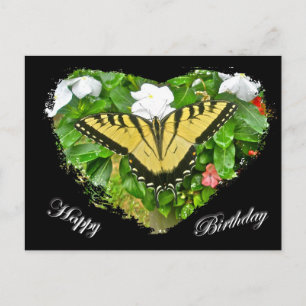 Birthday Tiger Swallowtail Butterfly Items Briefkaart