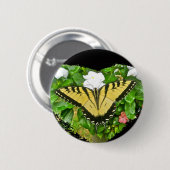 Birthday Tiger Swallowtail Butterfly Items Ronde Button 5,7 Cm (Voorkant /achterkant)