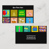 Birthday Tile Wallpaper, Jouw naam here Visitekaartje (Voorkant / Achterkant)