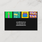 Birthday Tile Wallpaper, Jouw naam here Visitekaartje (Achterkant)