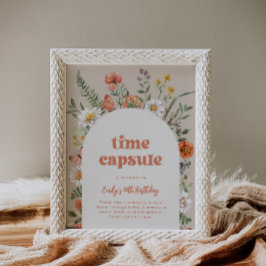 Birthday Time Capsule Sign.