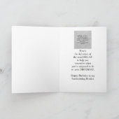 Birthday to my Brother Fun Dog Relax Humor Kaart (Binnen)