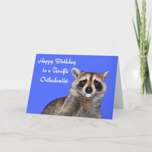 Birthday To Orthodontist Greeting Card Kaart (Voorkant)