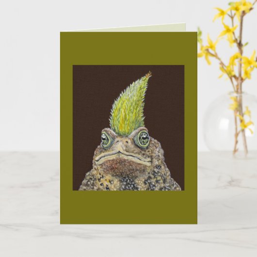 Birthday Toad-kaart Kaart (Gele Bloem)