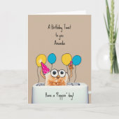 Birthday Toast Card Kaart (Voorkant)