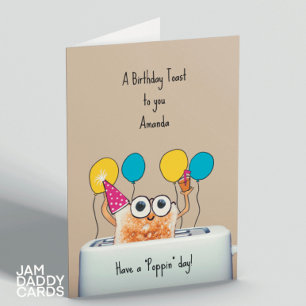 Birthday Toast Card Kaart