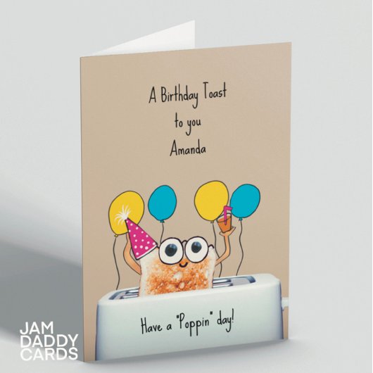 Birthday Toast Card Kaart