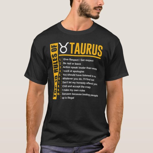 Birthday top 10 Rules of Taurus Zodiac (Voorkant)