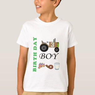 Birthday tractor shirt gepersonaliseerd verjaardag