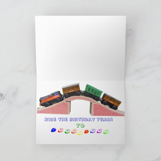Birthday Train Kaart (Binnen)