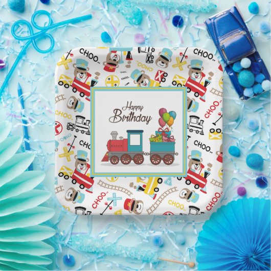 Birthday-training voor kinderen papieren bordje (Feest)