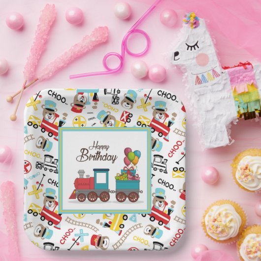 Birthday-training voor kinderen papieren bordje (Feest)