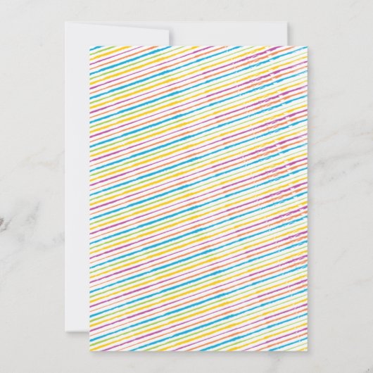 Birthday Trampoline Party Invitation Kaart (Achterkant)