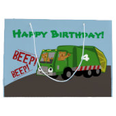Birthday Trash Truck Groot Cadeauzakje (Achterkant)
