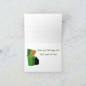 Birthday Trash Truck Kaart (Binnen)