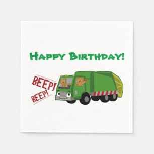 Birthday Trash Truck Servet