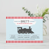 Birthday-treinlocomotief Kaart (Staand voorkant)