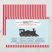 Birthday-treinlocomotief Kaart (Voorkant / Achterkant)