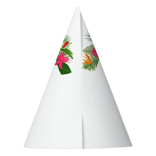 Birthday Tropical Parrot Feesthoedjes (Achterkant)