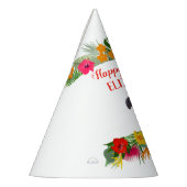 Birthday Tropical Parrot Feesthoedjes (Links)