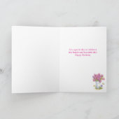 Birthday Tulip Pail Wenskaart Kaart (Binnen)