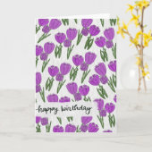 Birthday Tulips Card Kaart (Gele Bloem)