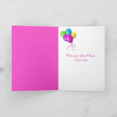 Birthday Tulips for Nana Kaart (Binnen)