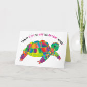 Birthday, Turtle Colorful Kaleidoscope Collection Kaart (Voorkant)