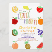 Birthday Tutti Frutti Kaart (Voorkant / Achterkant)