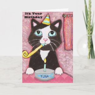 Birthday Tux ART CARD Jamie W. Edwards, het is Yo. Kaart