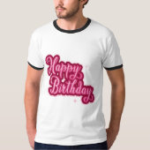 Birthday Typography Sayings T-shirt (Voorkant)