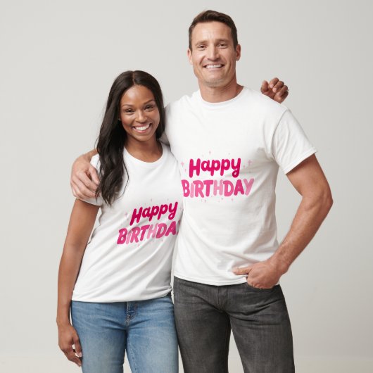 Birthday Typography Sayings T-shirt (Unisex)