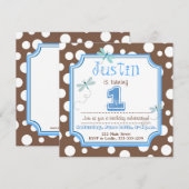 Birthday Uitnodiging (Voorkant / Achterkant)