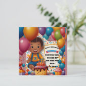 Birthday Uitnodiging (Staand voorkant)