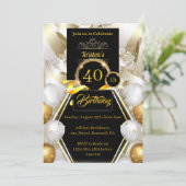 Birthday Uitnodiging (Staand voorkant)