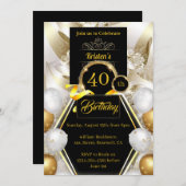 Birthday Uitnodiging (Voorkant / Achterkant)