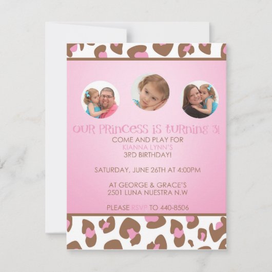 Birthday Uitnodiging (Voorkant)