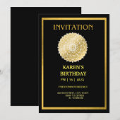 Birthday Uitnodiging (Voorkant / Achterkant)