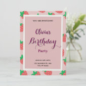 Birthday Uitnodiging (Staand voorkant)