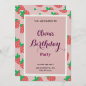 Birthday Uitnodiging (Voorkant / Achterkant)