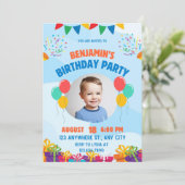 Birthday Uitnodiging (Staand voorkant)