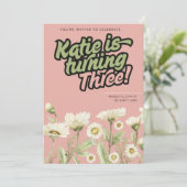 Birthday Uitnodiging (Staand voorkant)