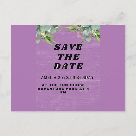 Birthday Uitnodiging (Voorkant)