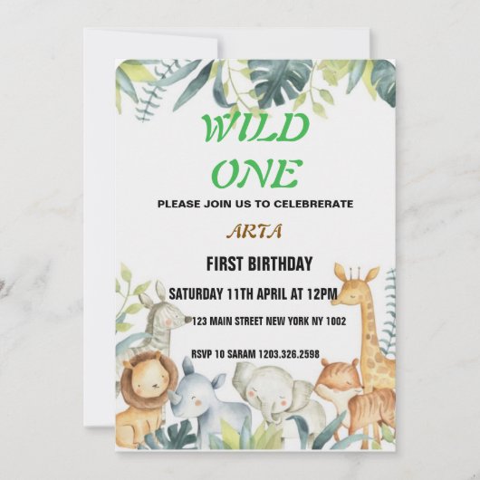 Birthday Uitnodiging (Voorkant)