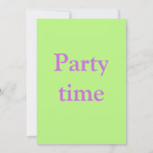 Birthday Uitnodiging (Achterkant)