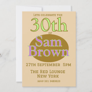 Birthday Uitnodiging