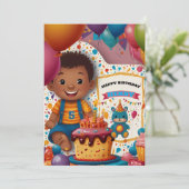 Birthday Uitnodiging (Staand voorkant)