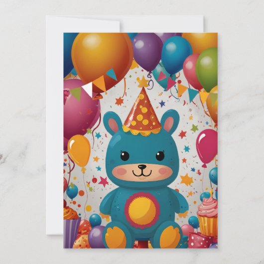 Birthday Uitnodiging (Achterkant)