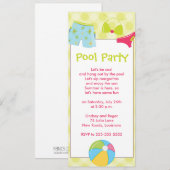 Birthday Uitnodiging (Voorkant / Achterkant)